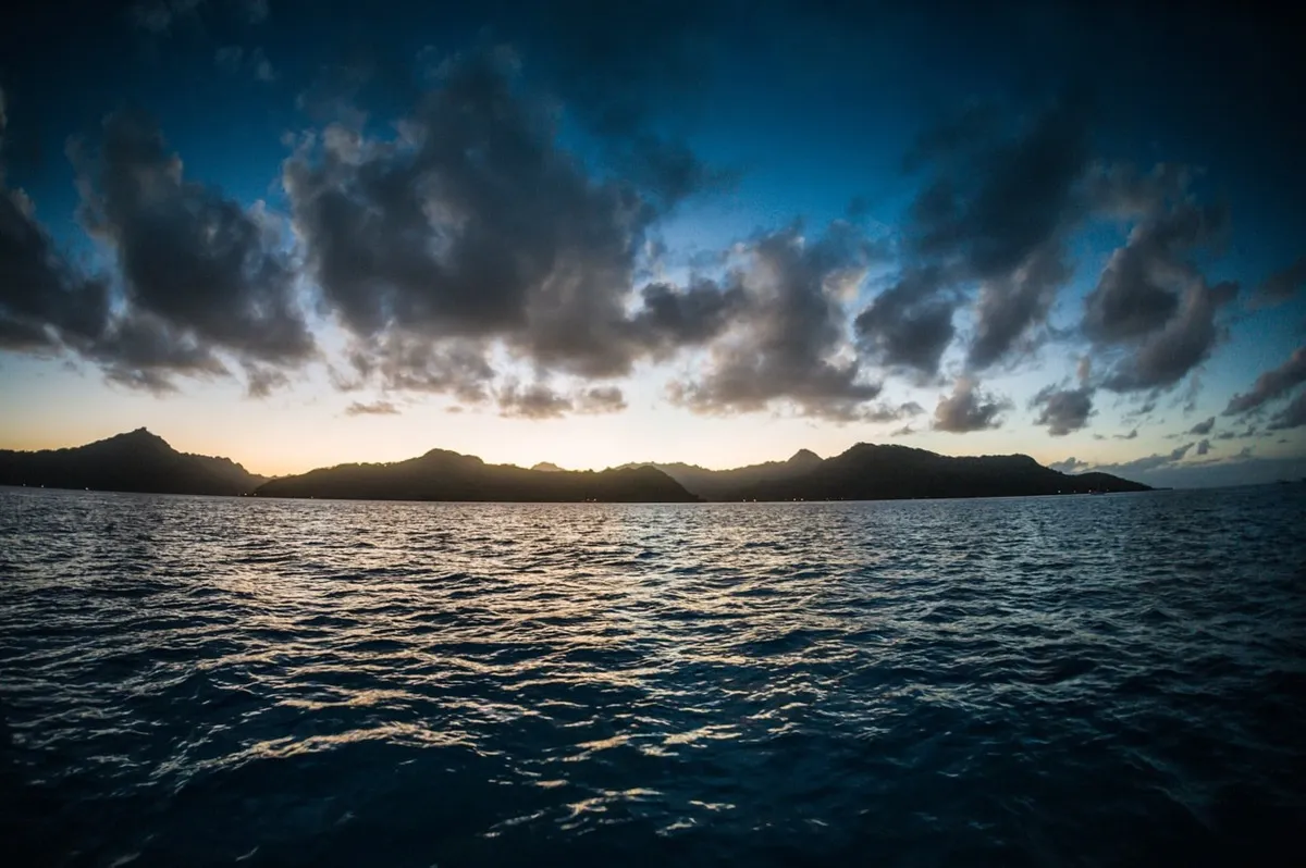 water and clouds