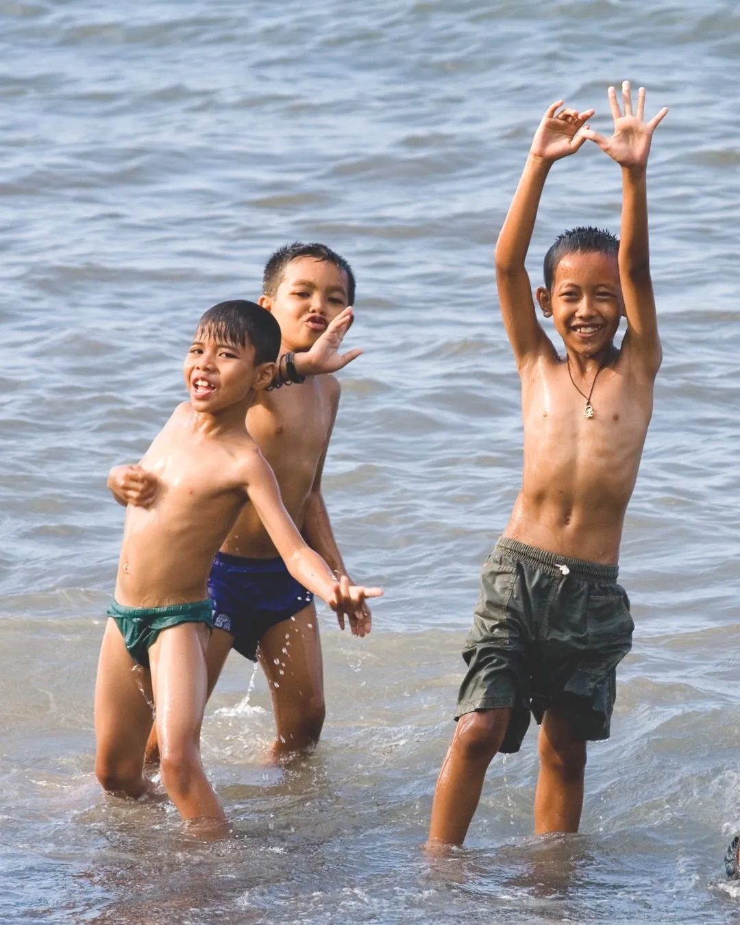kids at the beach