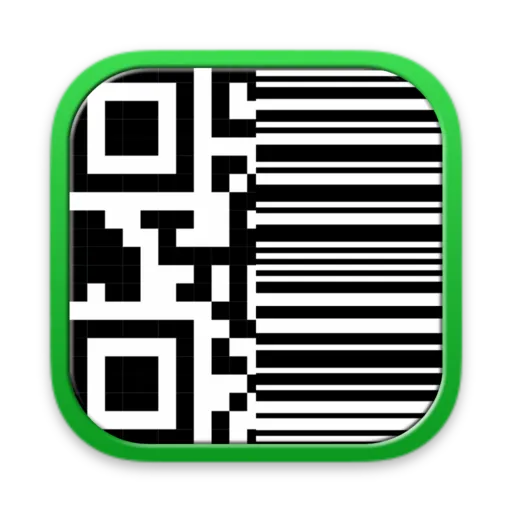 The ScanCode app icon, a QR code and a bar code side by side